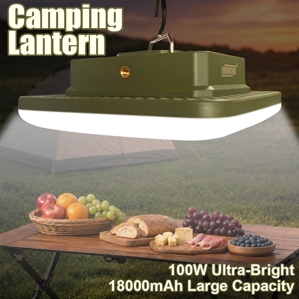 Outdoor Lighting Ideas - 18000mAh Camping Lantern 100W LED Light