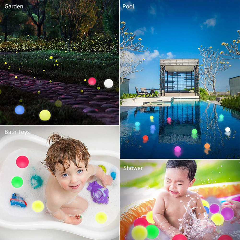 Outdoor Lighting Around Pool - LED Glowing Ball Night Light 16