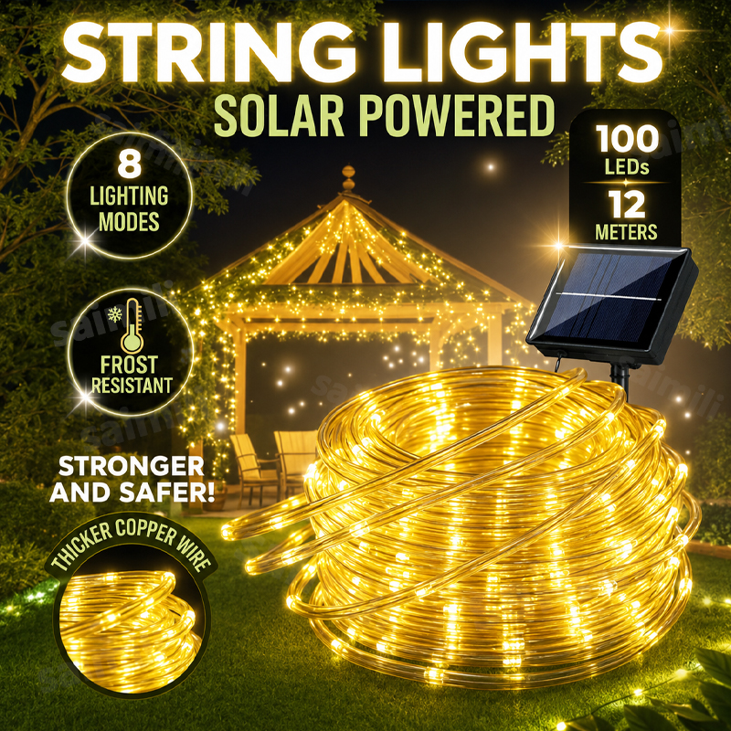 Outdoor Lighting Gazebo - LED String Lights Garden Outdoor Solar