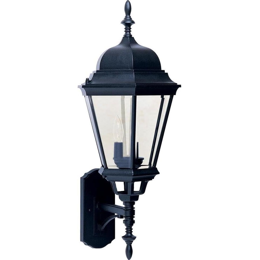 Outdoor Lighting Mediterranean Style - 3-Light Outdoor Wall Lantern | Black
