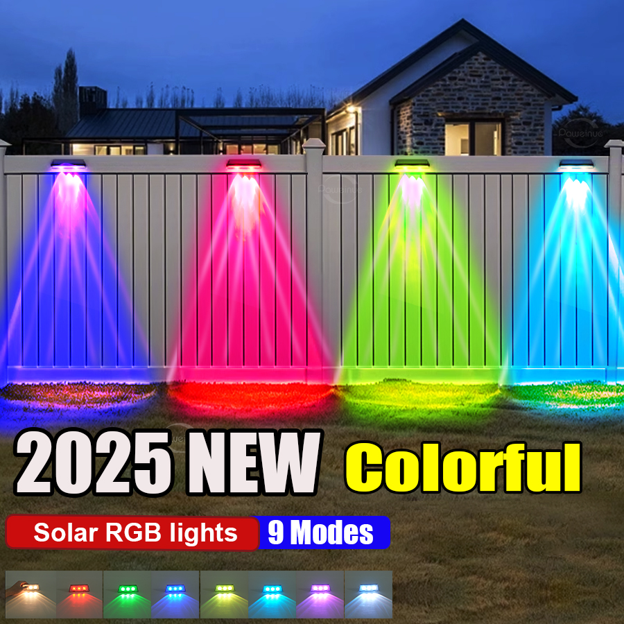 Outdoor Lighting On House - Super Bright Solar Lights RGB and