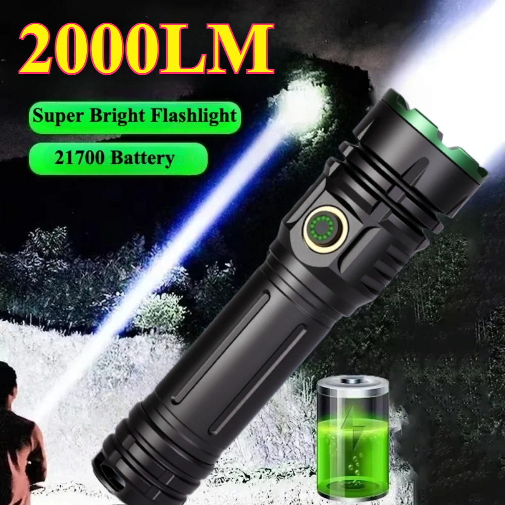 Outdoor Lighting The Range - 2000LM Super Bright Led Flashlight Rechargeable