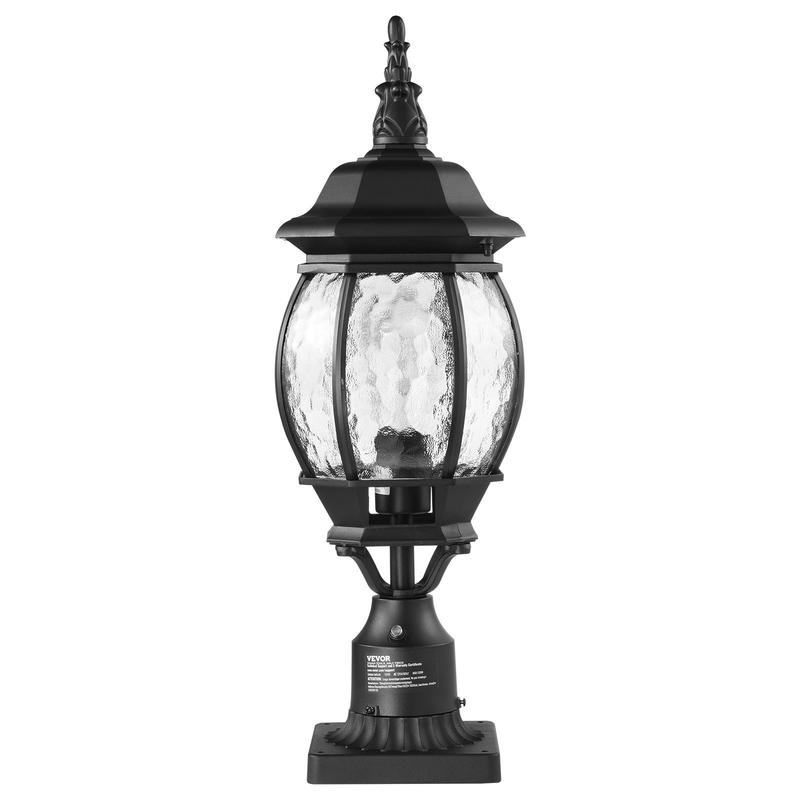 Outdoor Lighting Driveway - 2-Pack Exterior Pillar Lantern 20.87-Inch For