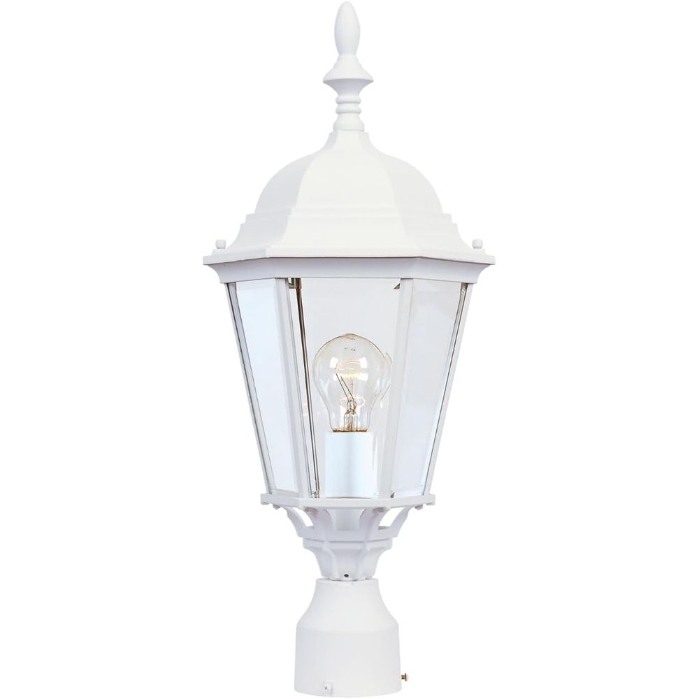 Outdoor Lighting Mediterranean Style - 1-Light Outdoor Post Lantern | White