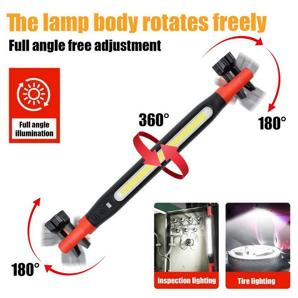 COB LED Work Light USB Recharg - Outdoor Lighting Hooks のレビューと価格