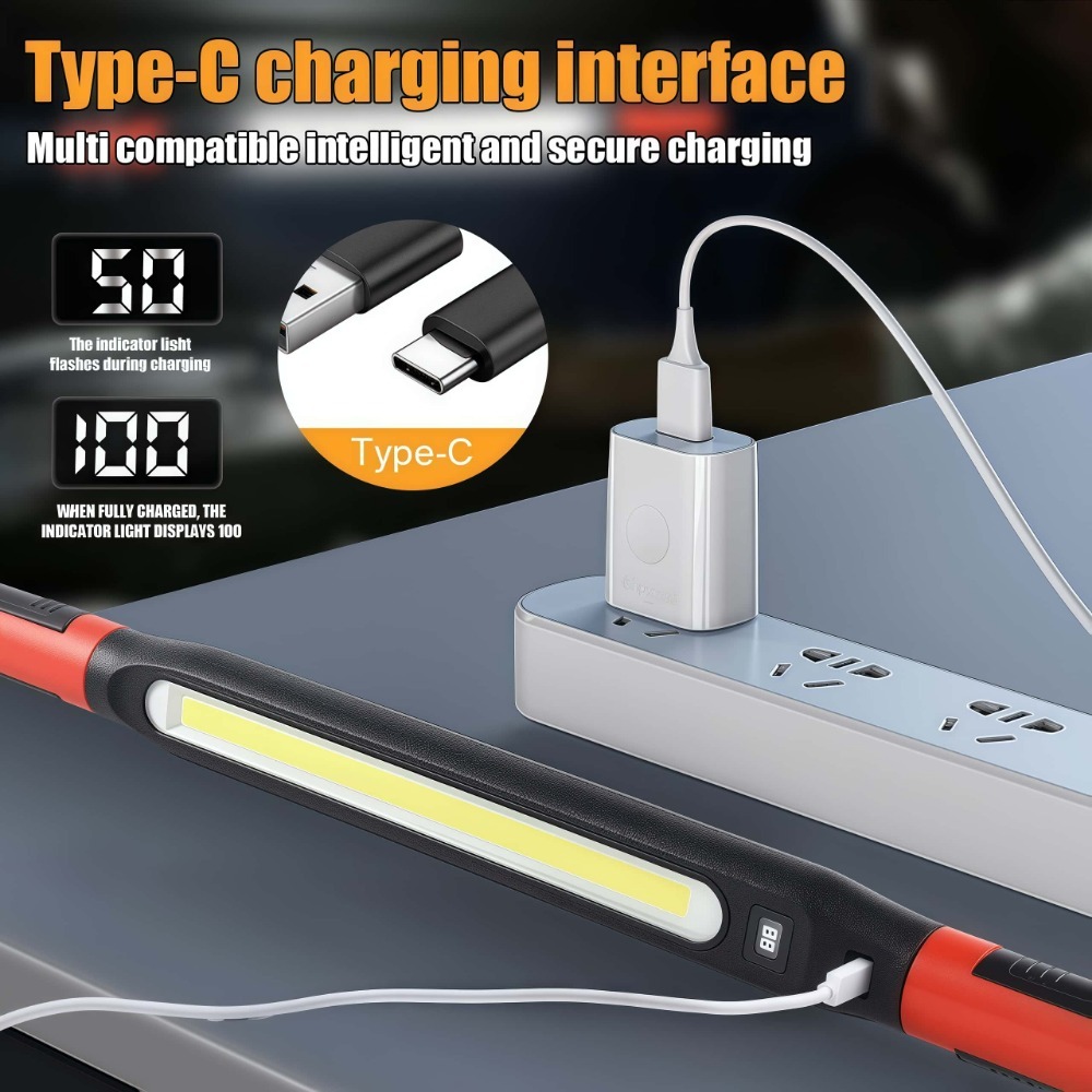 COB LED Work Light USB Recharg - Outdoor Lighting Hooks のレビューと価格