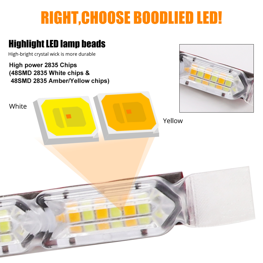 2pcs DRL LED Strip Flexible Da - Waterproof Led Strip のレビューと価格