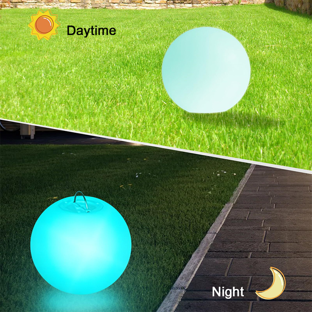 LED Glowing Ball Night Light 1 - Outdoor Lighting Around Pool のレビューと価格