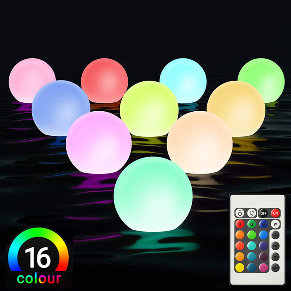 LED Glowing Ball Night Light 1 - Outdoor Lighting Around Pool のレビューと価格