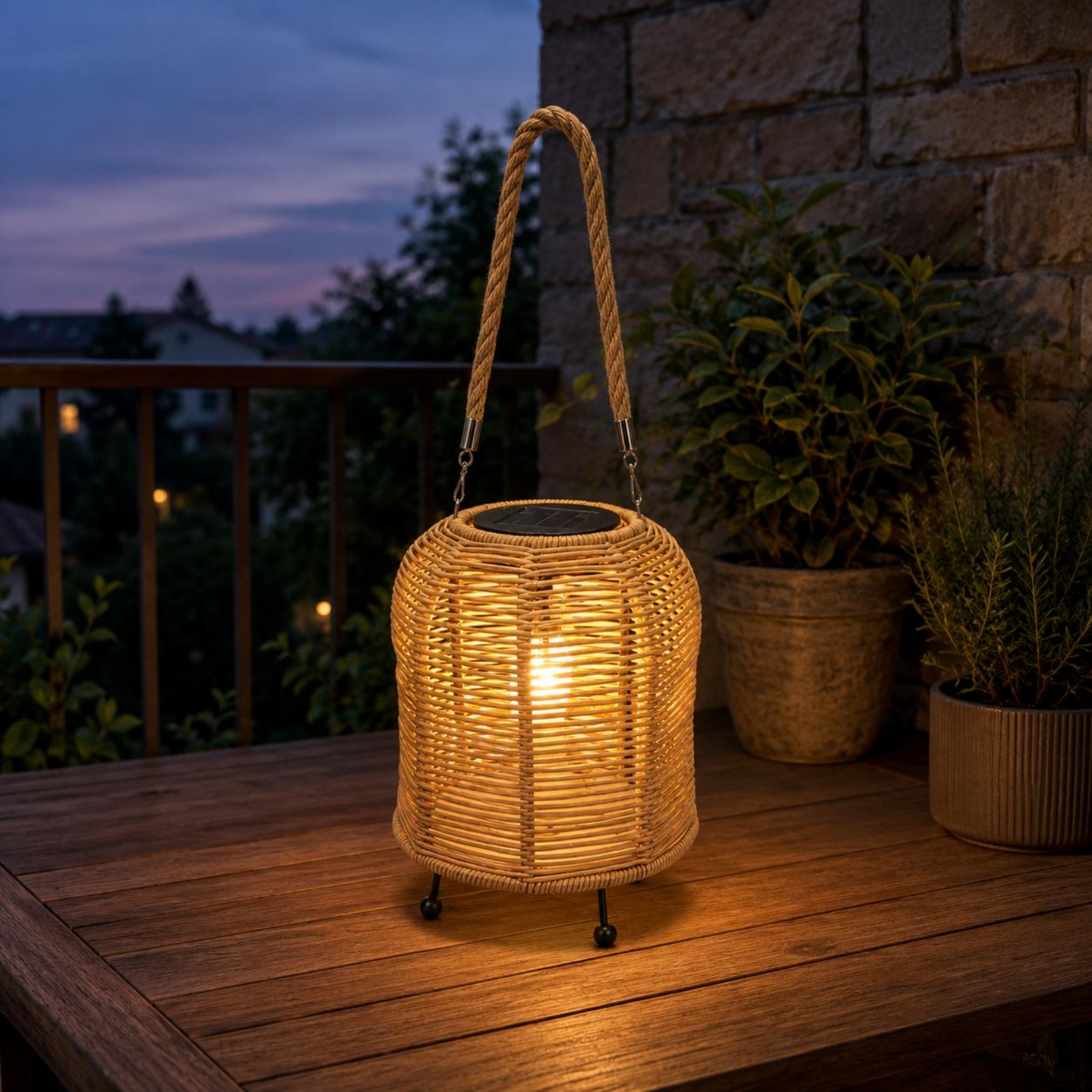 Handwoven Solar Lantern Braide - Outdoor Lighting Battery のレビューと価格
