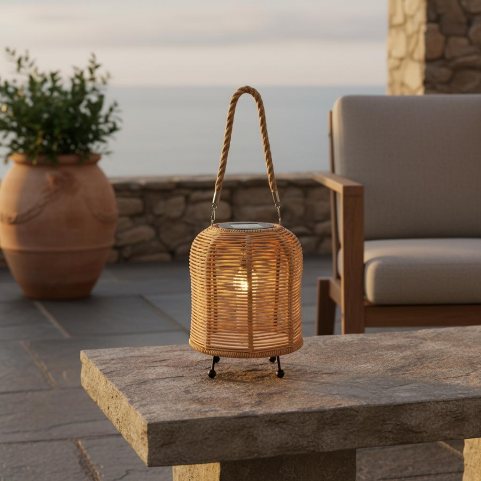 Handwoven Solar Lantern Braide - Outdoor Lighting Battery のレビューと価格