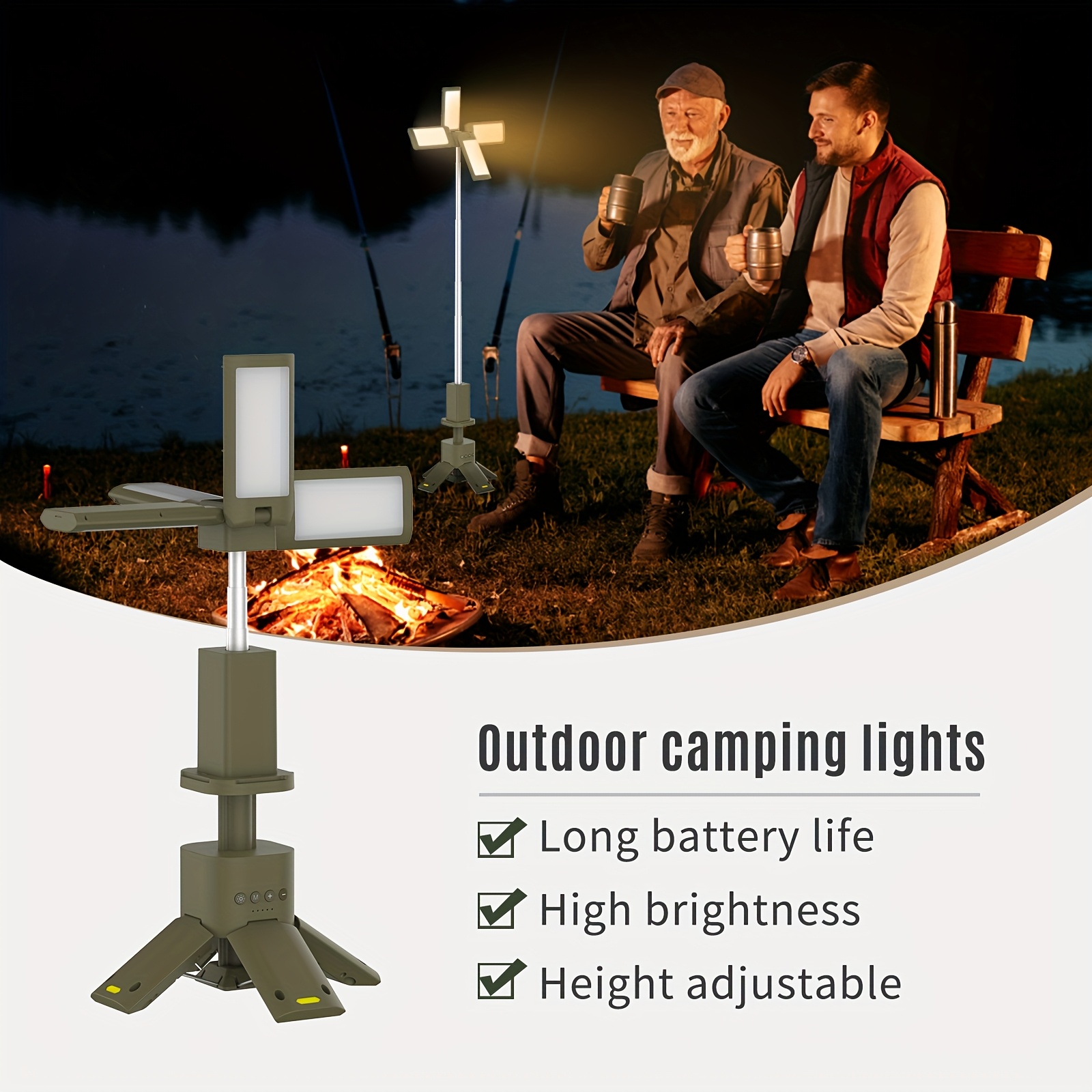 Camping Lantern, 14000mAh Rech - Outdoor Lighting Battery のレビューと価格
