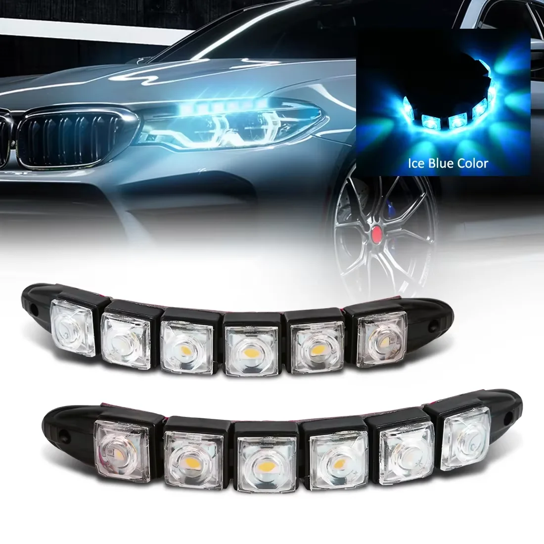 2PCS LED Waterproof DRL Light  - Waterproof Led Strip のレビューと価格