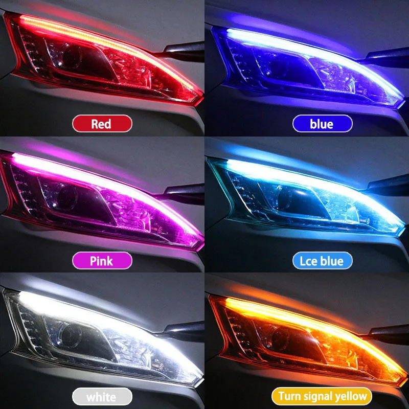2 Pcs Car DRL Flexible Waterpr - Waterproof Led Strip のレビューと価格