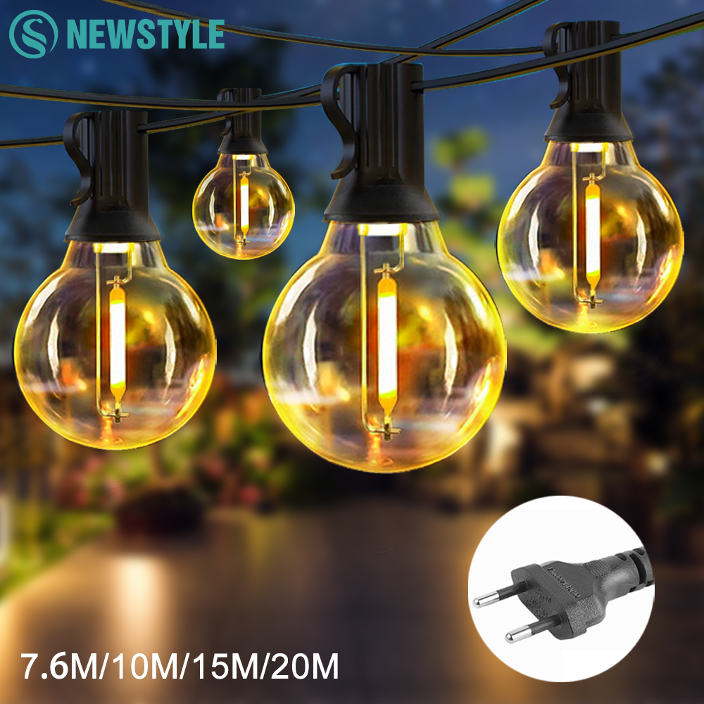 G40 LED Outdoor String Ball Li - Outdoor Lighting Driveway のレビューと価格