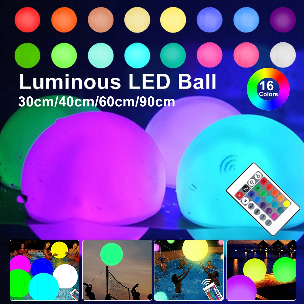 60/90cm Luminous LED Throwing  - Outdoor Lighting Around Pool のレビューと価格