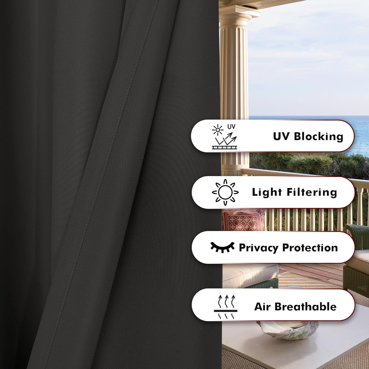 Outdoor Waterproof Curtains fo - Outdoor Lighting Gazebo のレビューと価格