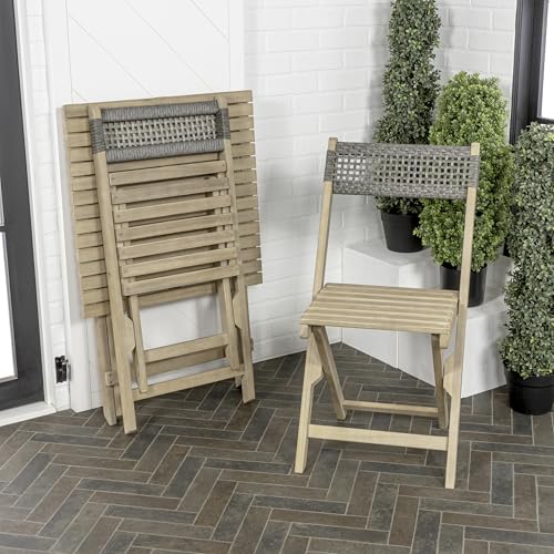 3-Piece Folding Outdoor Bistro - Outdoor Lighting Mediterranean Style のレビューと価格
