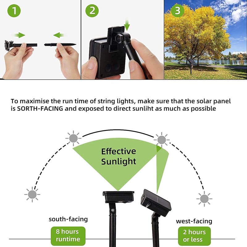 Solar LED String Lights Outdoo - Outdoor Lighting Driveway のレビューと価格