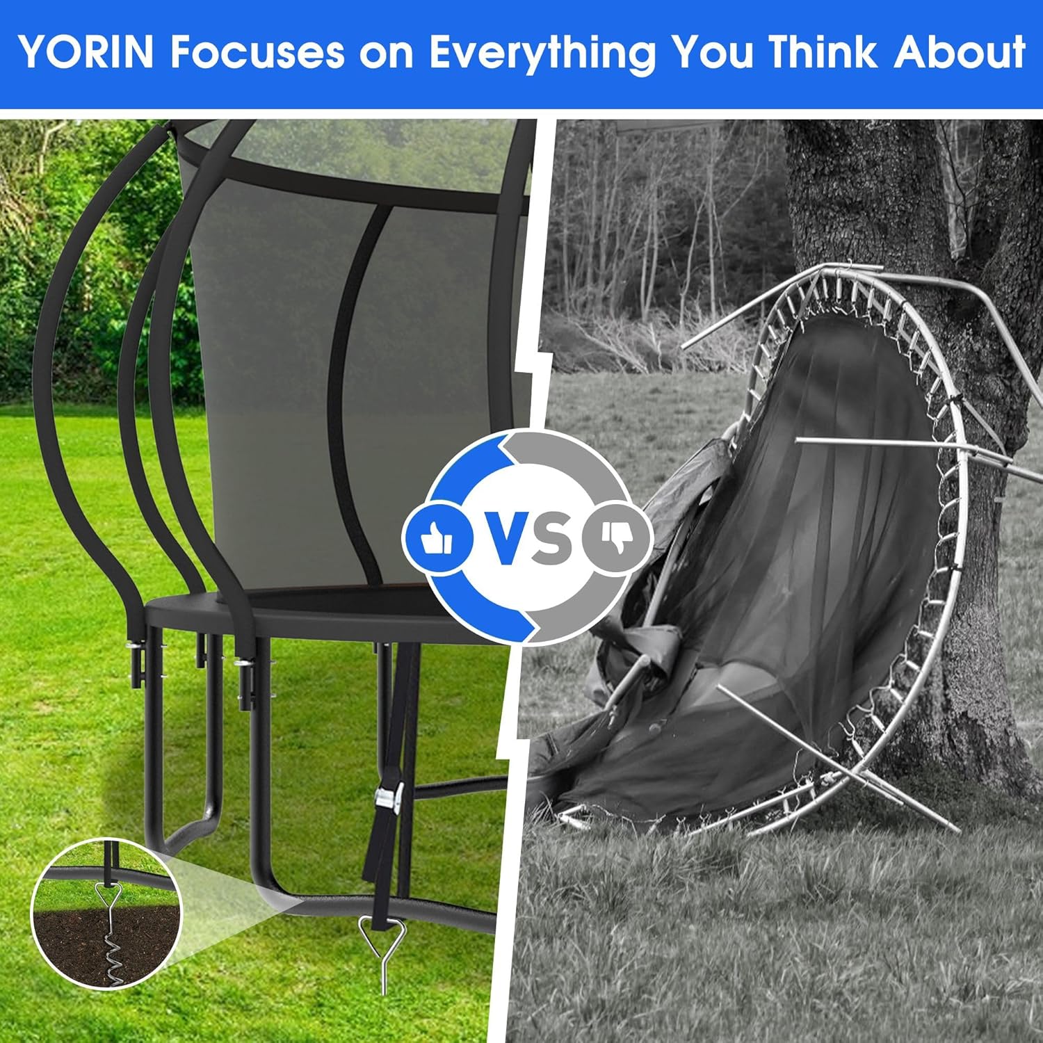Large Outdoor Trampoline with  - Outdoor Lighting For Garden のレビューと価格