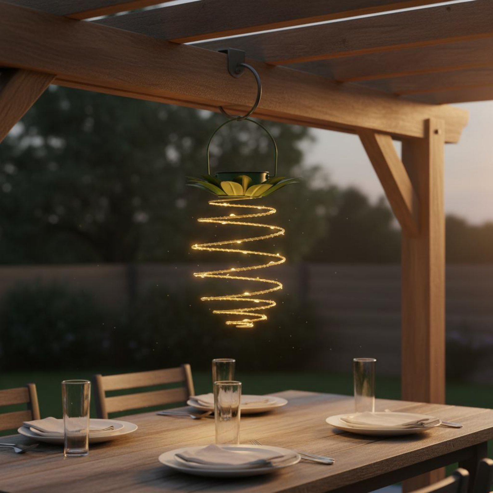 2 Pieces Solar Pineapple Lamp  - Outdoor Lighting Battery のレビューと価格