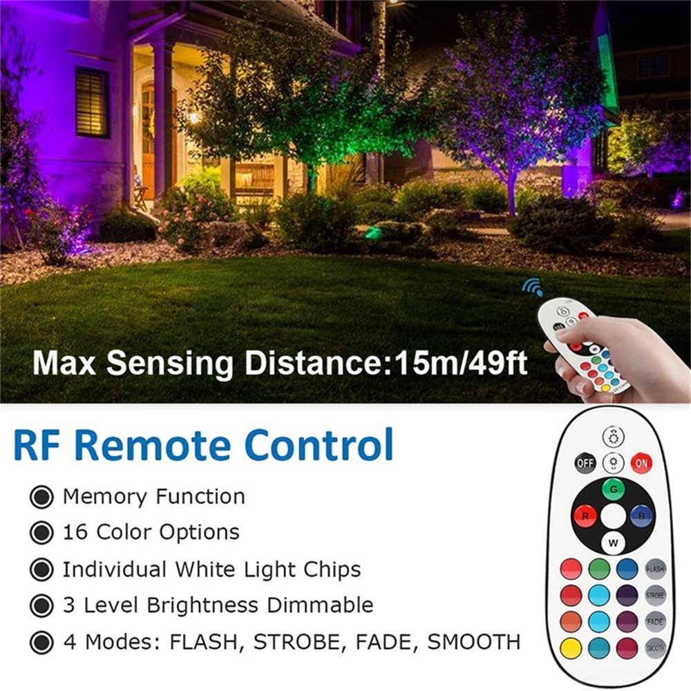 RGBW Landscape Lighting 10W wi - Outdoor Lighting For Garden のレビューと価格