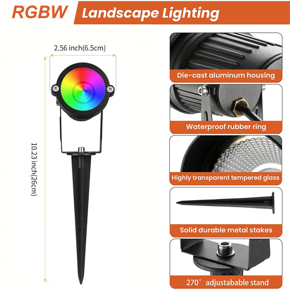 RGBW Landscape Lighting 10W wi - Outdoor Lighting For Garden のレビューと価格