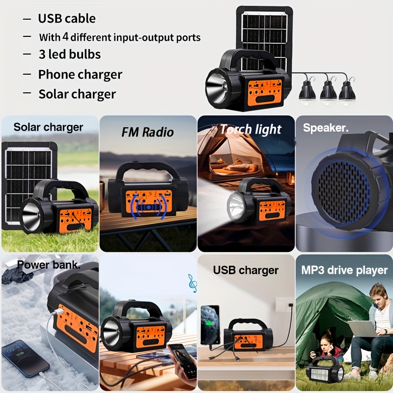 Solar Rechargeable Camping Lig - Outdoor Lighting Battery のレビューと価格