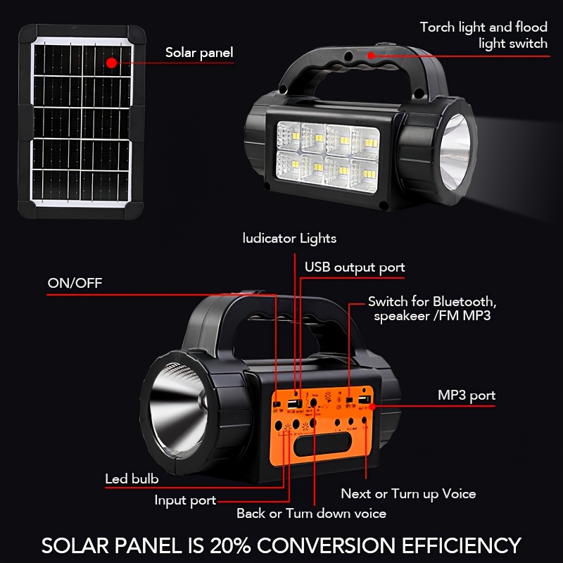 Solar Rechargeable Camping Lig - Outdoor Lighting Battery のレビューと価格