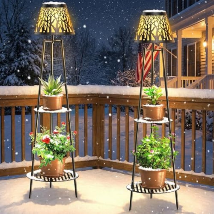 2 Pack Outdoor Solar Floor Lam - Outdoor Lighting For Garden のレビューと価格