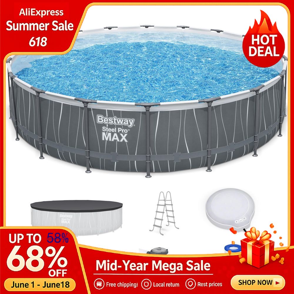 18 x 48 Above Ground Pool, Rou - Outdoor Lighting Around Pool のレビューと価格