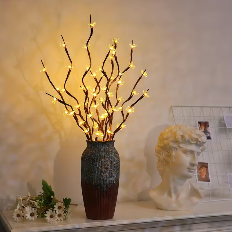 1/2PC 20LED Cherry Blossom Tre - Outdoor Lighting Battery のレビューと価格