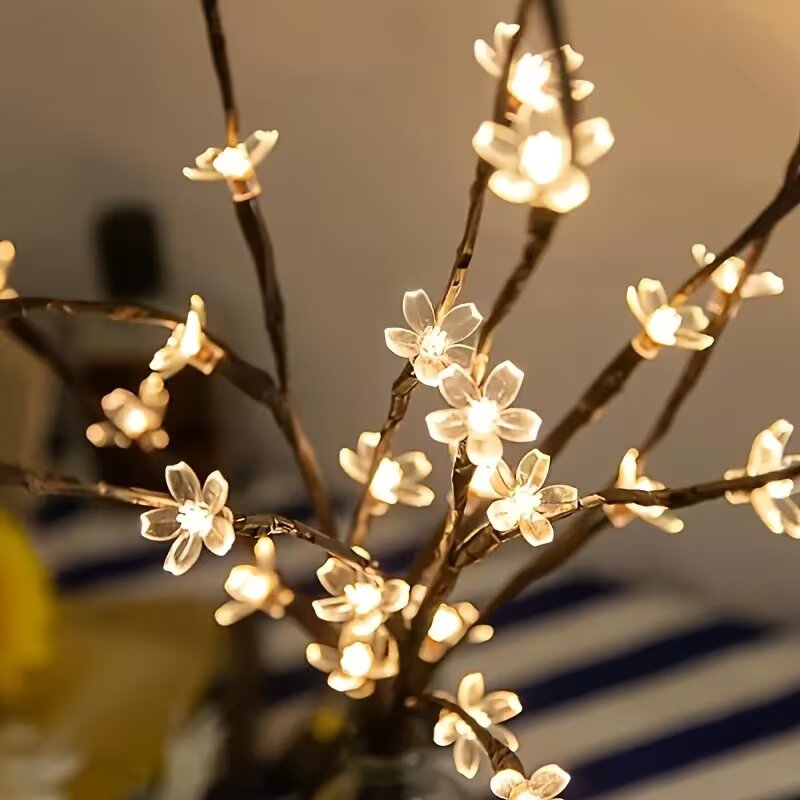 1/2PC 20LED Cherry Blossom Tre - Outdoor Lighting Battery のレビューと価格