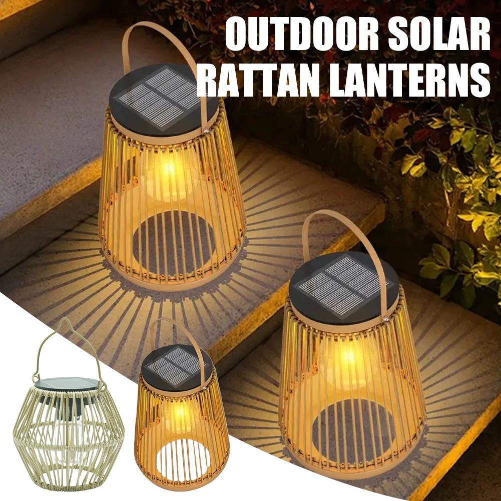 IP65 Waterproof Solar Rattan L - Outdoor Lighting For Garden のレビューと価格