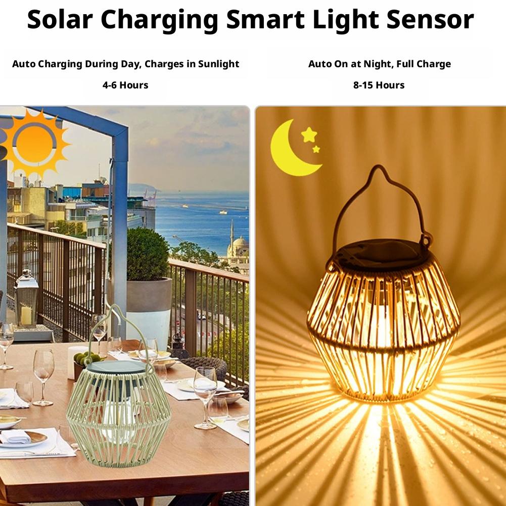 IP65 Waterproof Solar Rattan L - Outdoor Lighting For Garden のレビューと価格