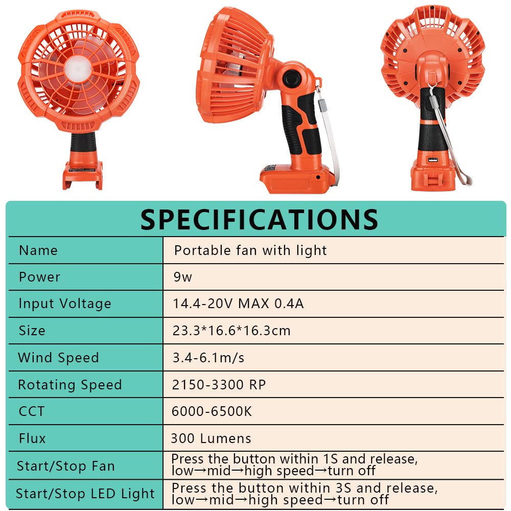 Portable Outdoor Fan for Black - Outdoor Lighting Unit のレビューと価格