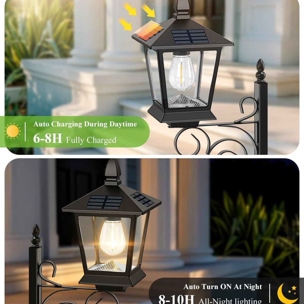 Solar Powered 2-in-1 Flower Po - Outdoor Lighting Battery のレビューと価格