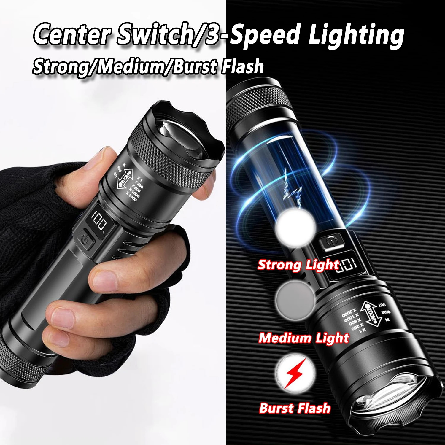 Ultra Bright LED Flashlight 20 - Outdoor Lighting The Range のレビューと価格