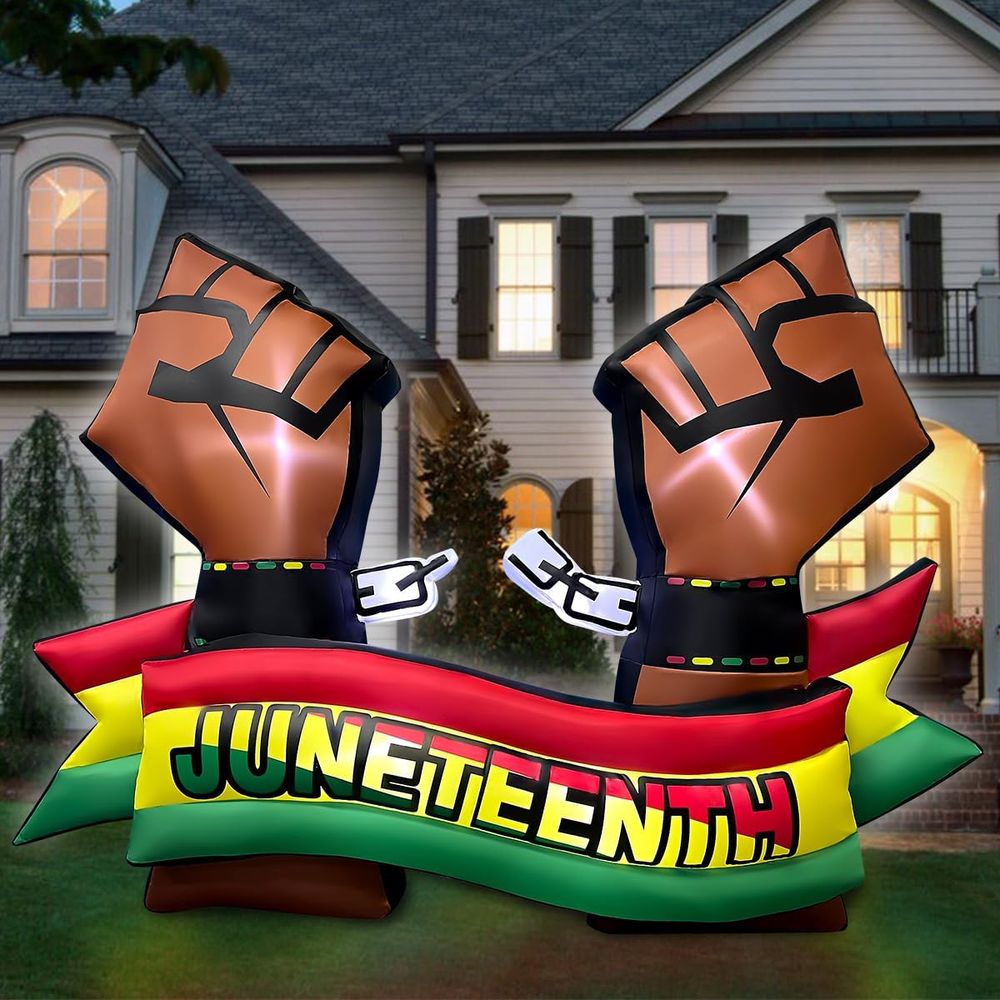 6.5FT Long Juneteenth Iatables - Outdoor Lighting On House のレビューと価格