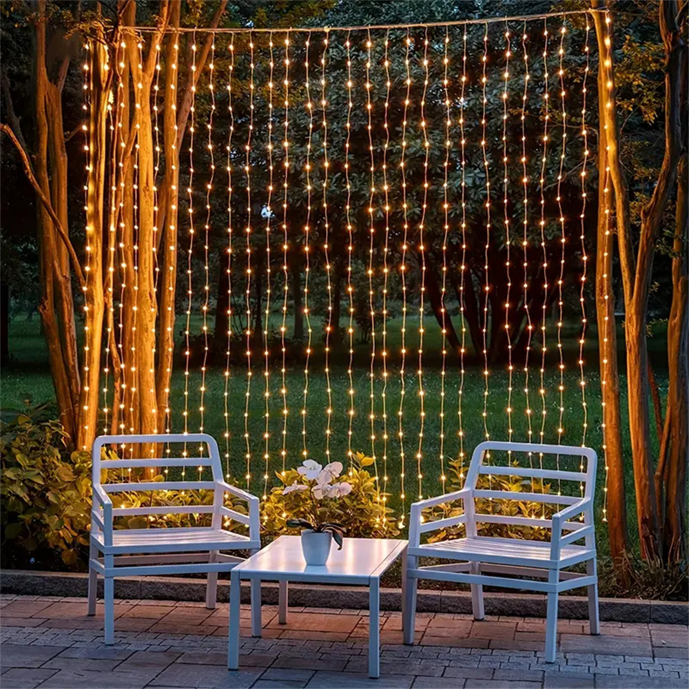 Festoon LED Curtain Light Stri - Outdoor Lighting On House のレビューと価格
