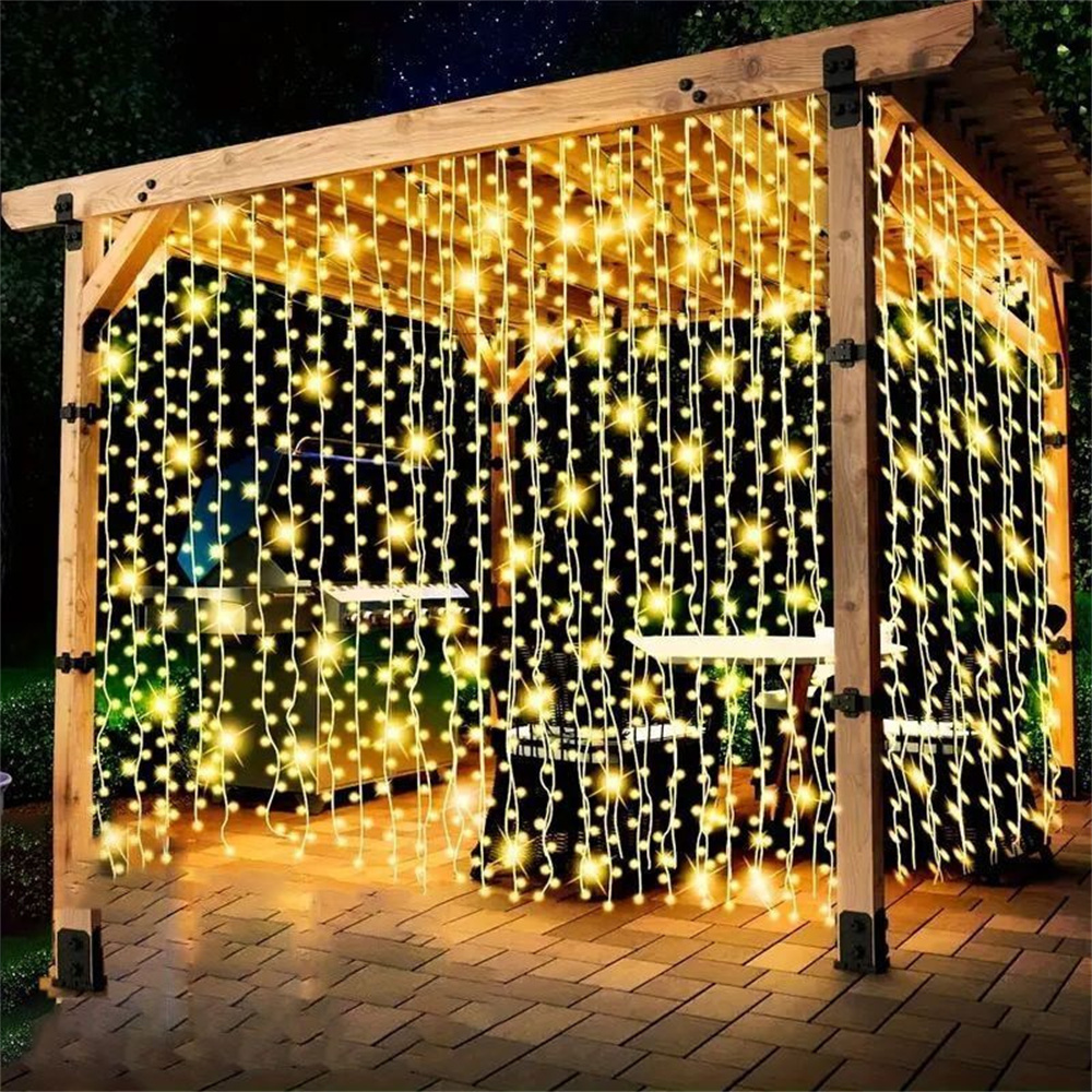 Festoon LED Curtain Light Stri - Outdoor Lighting On House のレビューと価格