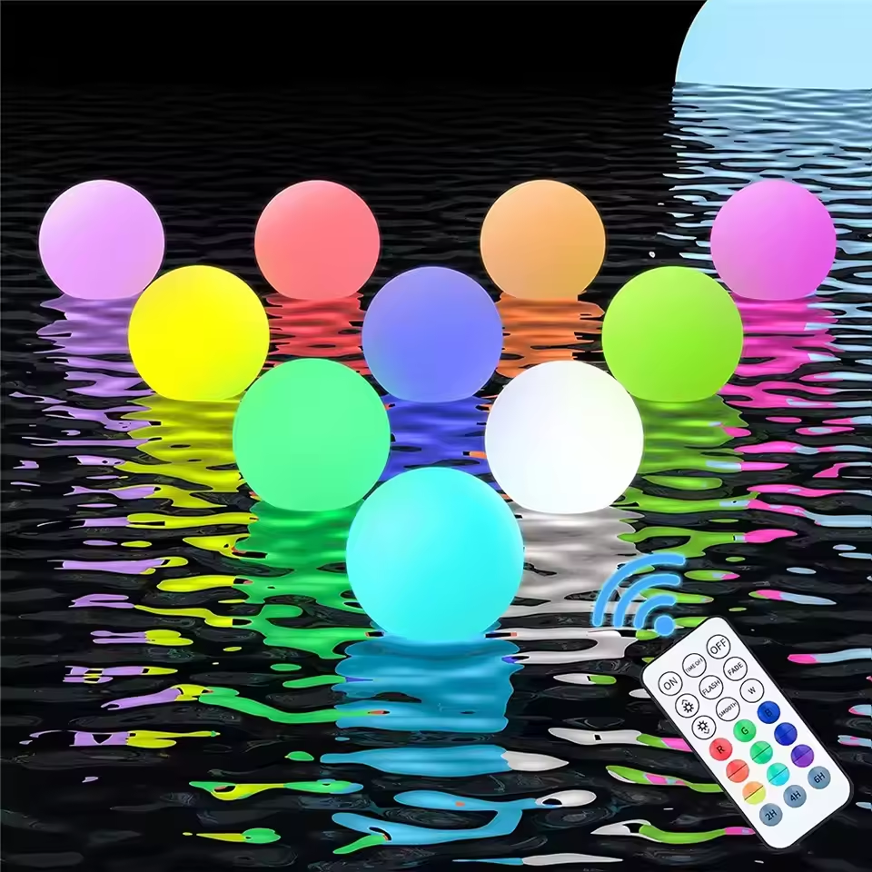 1-5PCS Floating Pool Lights wi - Outdoor Lighting Around Pool のレビューと価格