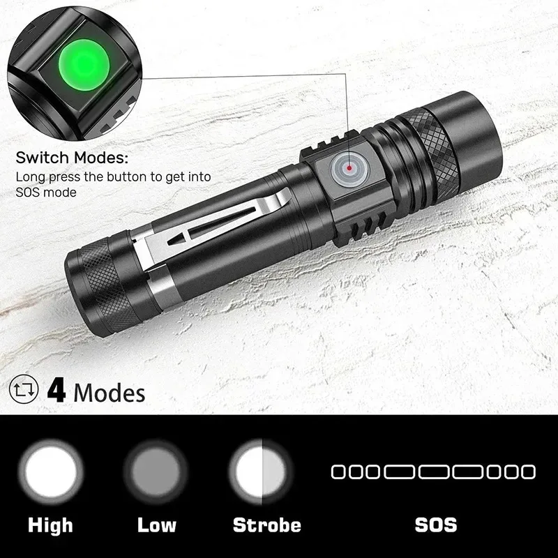 T6 LED Rechargeable Flashlight - Outdoor Lighting Ideas のレビューと価格