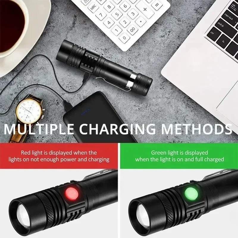 T6 LED Rechargeable Flashlight - Outdoor Lighting Ideas のレビューと価格