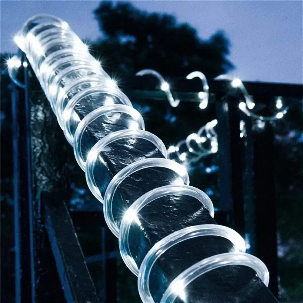 Solar Rope Lights Outdoor Blue - Outdoor Lighting On House のレビューと価格