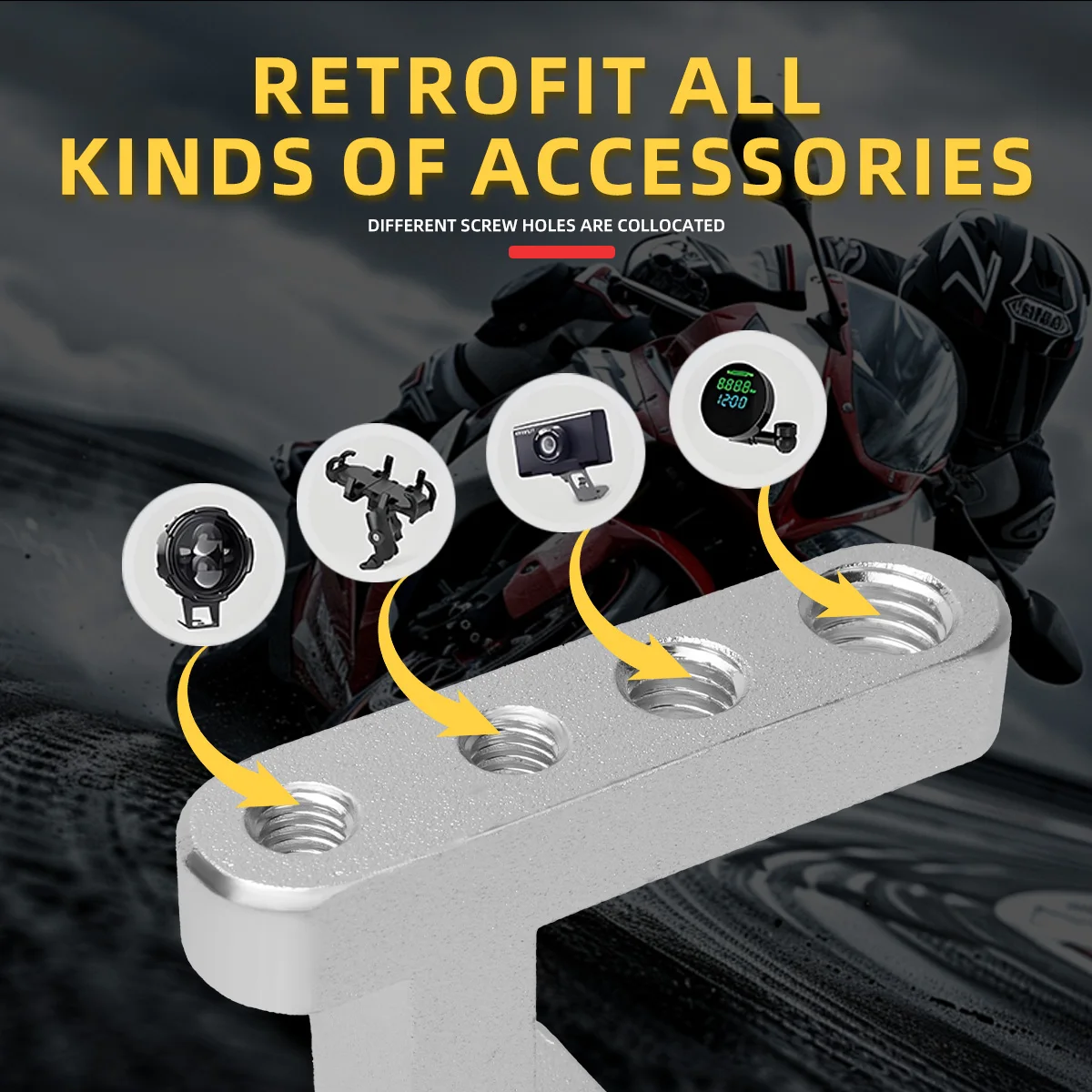 M5 M6 M8 Thread 4 Holes Motorc - Outdoor Lighting Unit のレビューと価格