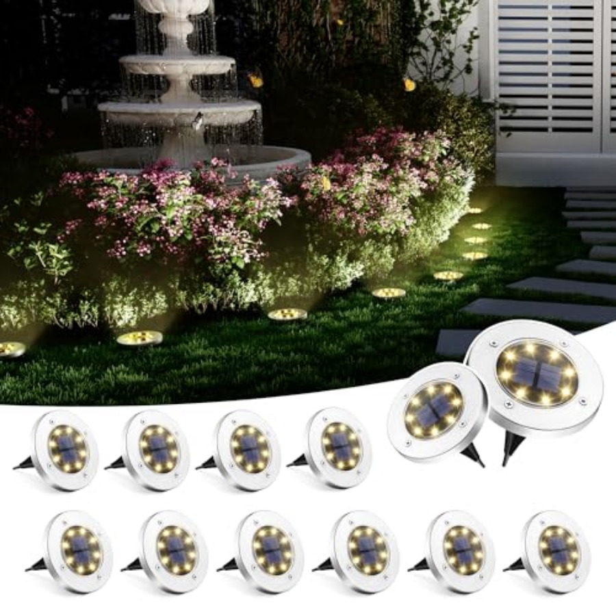 Solar Ground Lights Solar Ligh - Outdoor Lighting Driveway のレビューと価格